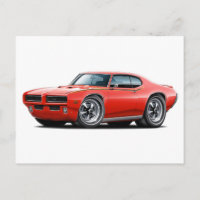 1969 GTO Juge Red Hidden Headlight Car