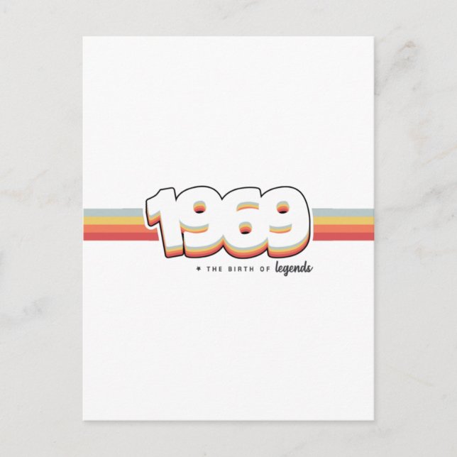 Carte Postale 1969 La naissance des légendes (Devant)