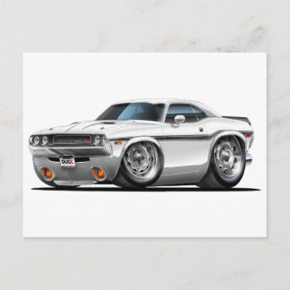 Carte Postale 1970-72 Challenger White Car