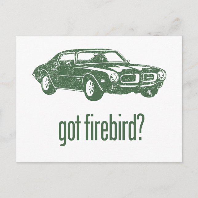 Carte Postale 1970 Pontiac Firebird 400 Ram Air (Devant)