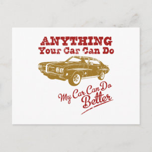 Carte Postale 1970 Pontiac GTO 455 "JUGE"