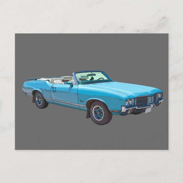 Carte Postale 1971 Oldsmobile Cutlass Supreme Muscle Car (Devant)