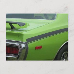 Carte Postale 1973 Green Dodge Charger SE Brougham
