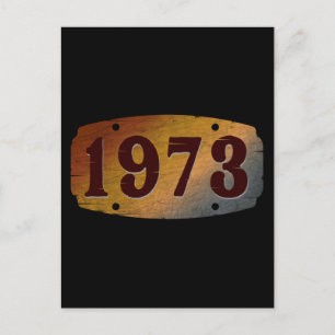CARTE POSTALE 1973  MILLESIME