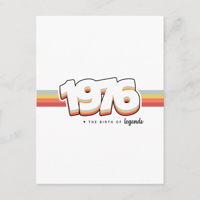 Carte Postale 1976 La naissance de légendes (Devant)