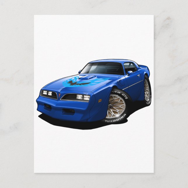 Carte Postale 1977-78 Trans Am Blue (Devant)