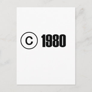Carte Postale 1980 Copyright