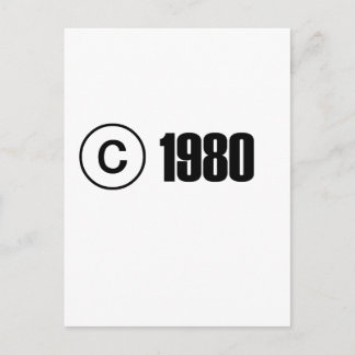Carte Postale 1980 Copyright