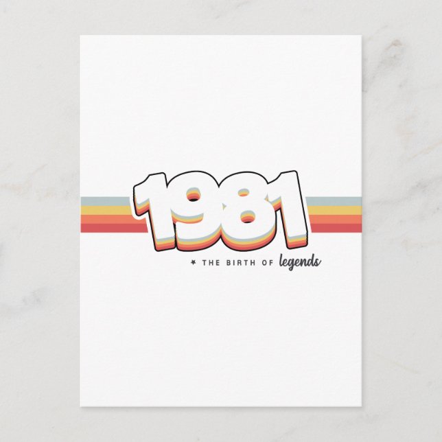 Carte Postale 1981 La naissance de légendes (Devant)