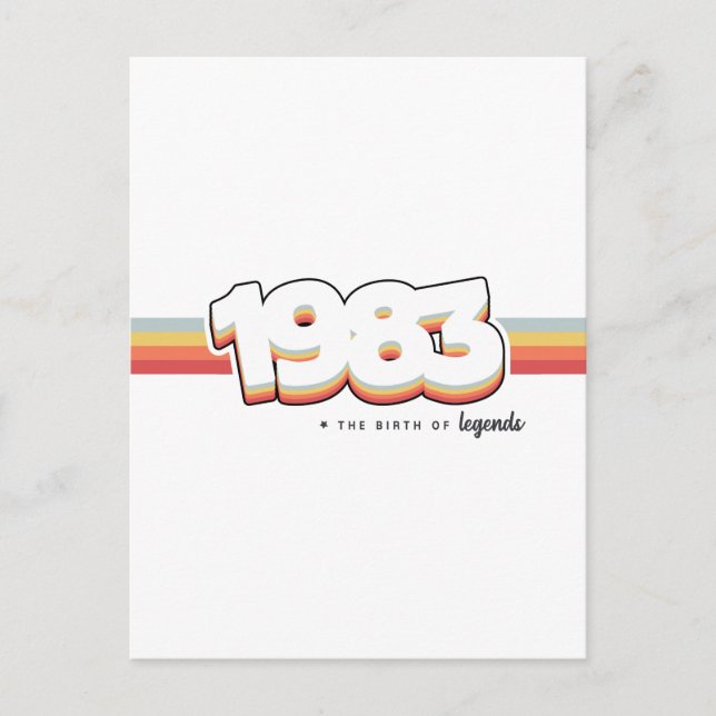 Carte Postale 1983 La naissance de légendes (Devant)