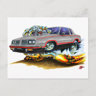 Carte Postale 1984-88 Hurst Olds Gray-Black Car