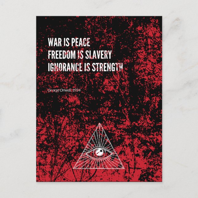 Carte Postale 1984 George Orwell War (Devant)