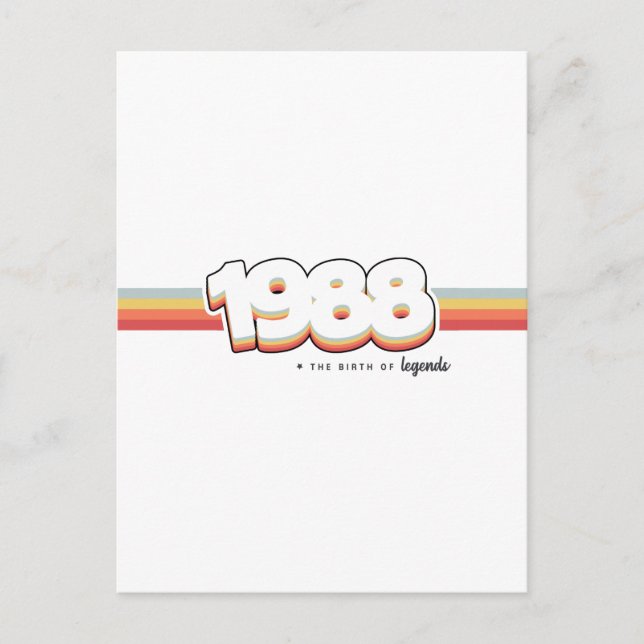 Carte Postale 1988 La naissance de légendes (Devant)