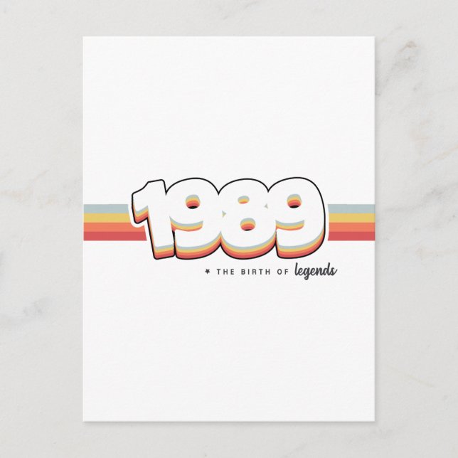 Carte Postale 1989 La naissance des légendes (Devant)