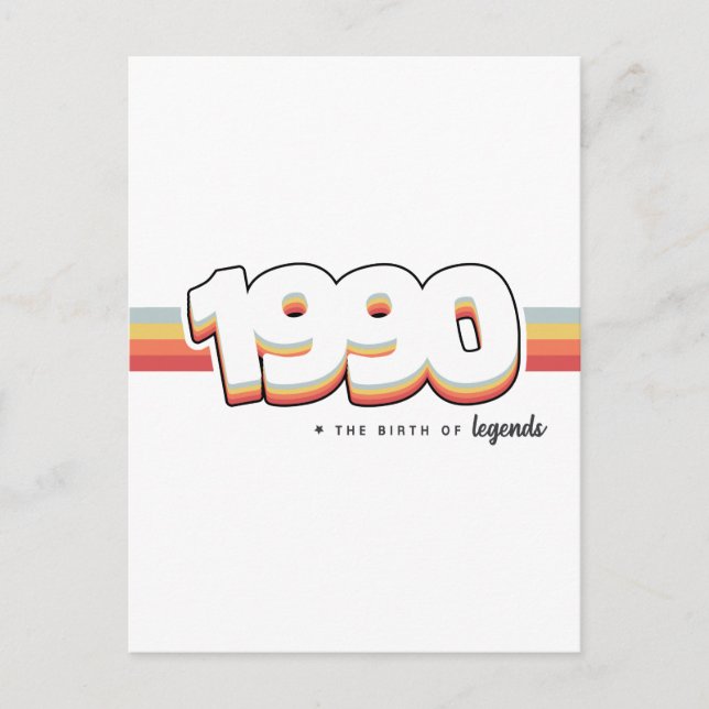 Carte Postale 1990 La naissance des légendes (Devant)