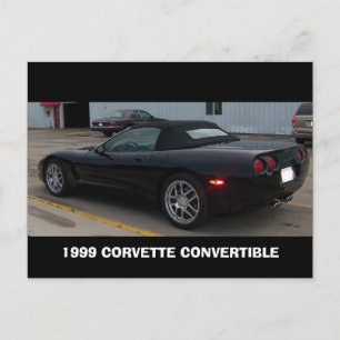 CARTE POSTALE 1999 CORVETTE CONVERTIBLE ANGLE VIEW