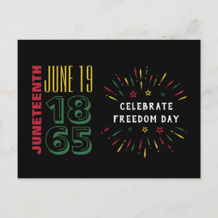 Carte Postale 19 juin 1865 Feu d'artifice d'histoire noire