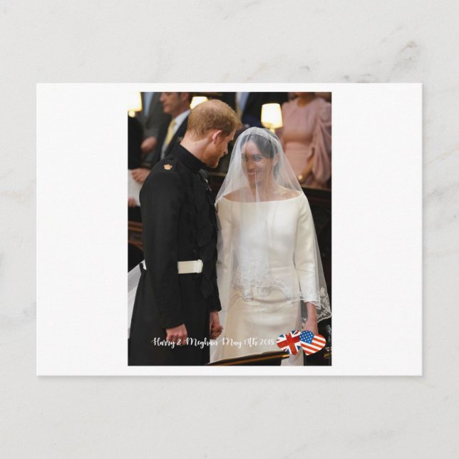 Carte Postale 19 mai 2018 : Quand Harry a épousé Meghan (Devant)