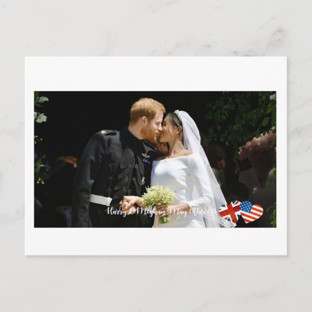 Carte Postale 19 mai 2018 : Quand Harry a épousé Meghan (Devant)