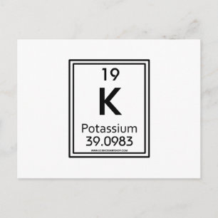 Carte Postale 19 Potassium
