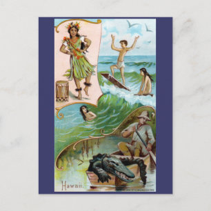 Carte Postale 19e C. Hawaii