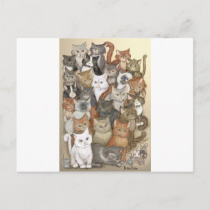 Carte Postale 1 000 chats