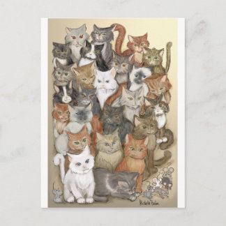 Carte Postale 1 000 chats