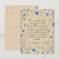 1 Corinthiens 13:4–5 L'amour est patient Floral