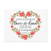 1 Corinthiens 13:4 L'amour est le coeur floral pat