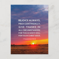 1 Thessaloniciens 5:16-18 Réjouissez-vous toujours