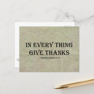 Carte Postale 1 Thessaloniciens 5:18