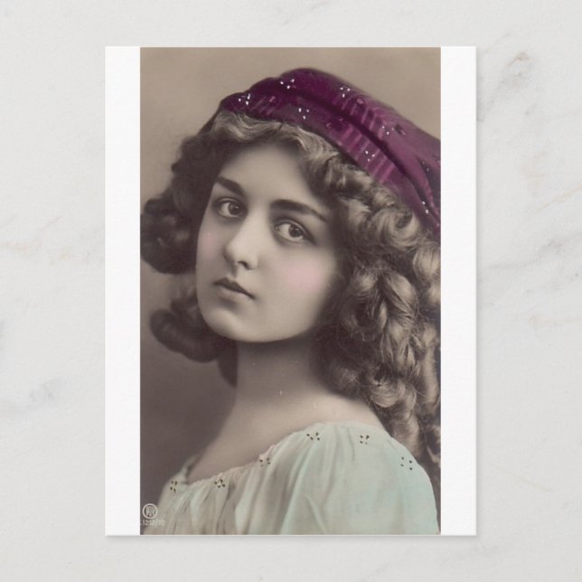 Carte Postale 1 vintage gratuit imprimable - gypsy girl.jpg (Devant)