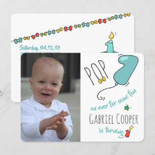 Carte postale 1er anniversaire - Imprimer ou téléc