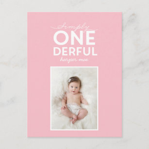 Cartes Postales Premier Anniversaire Bebe Originales Zazzle Fr