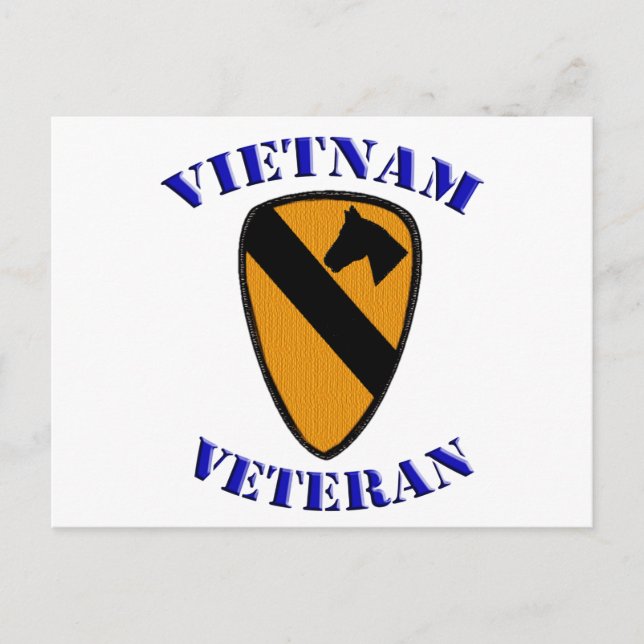 Carte Postale 1er Cav Vietnam vétéran (Devant)