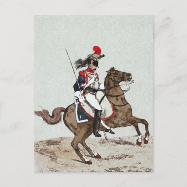 Carte Postale 1er régiment de Cuirassiers (Devant)