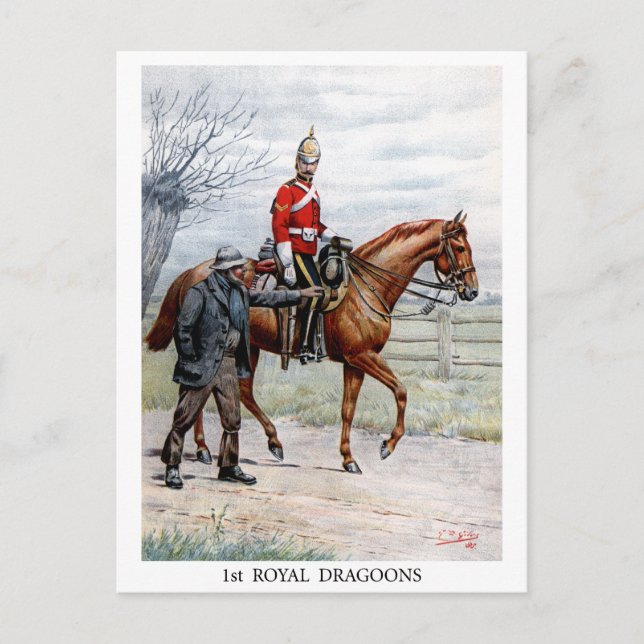 Carte Postale 1er Royal Dragoons (Devant)