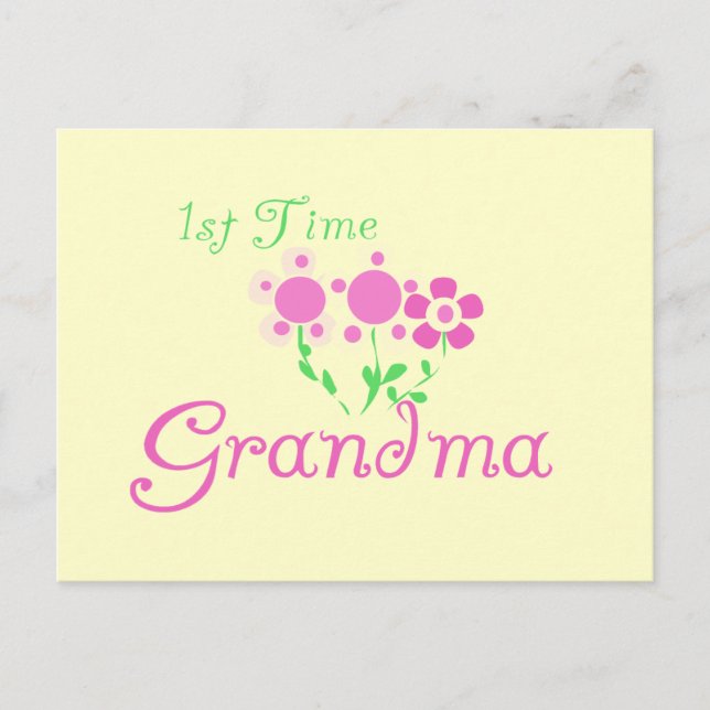 Carte Postale 1ère Fleurs Grandma-Rose (Devant)