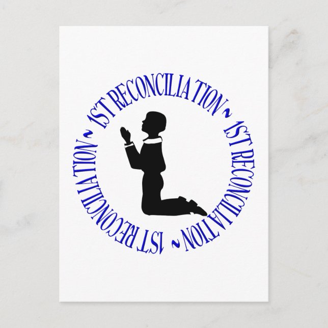 Carte Postale 1re réconciliation - Confession (Devant)