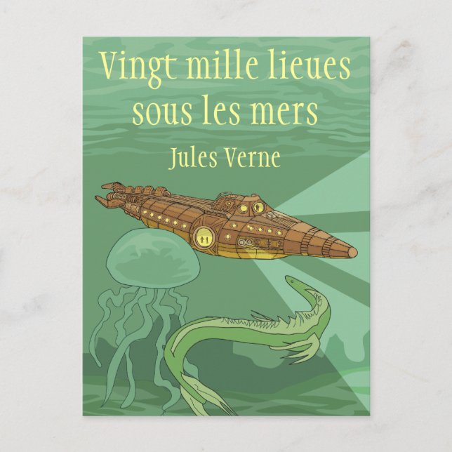 Carte Postale 2000 lieues sous les mers - Jules Verne (Devant)