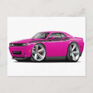 Carte Postale 2009-11 Challenger RT Fuschia-Black Car