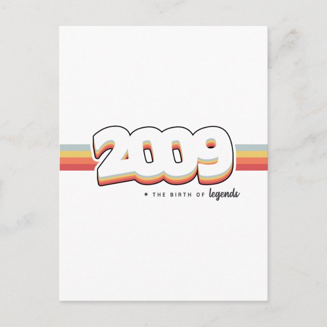Carte Postale 2009 La naissance des légendes (Devant)