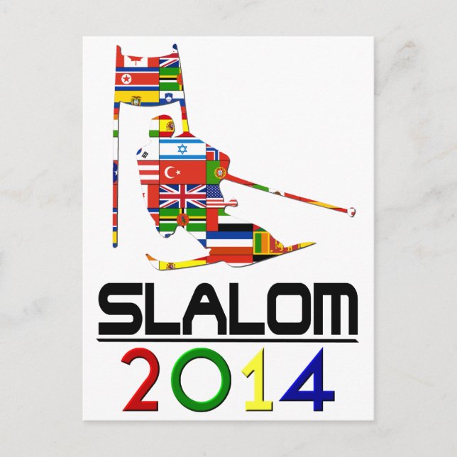 Carte Postale 2014 : Slalom (Devant)
