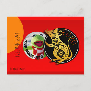 Carte postale 2020 au papier rat très humoristique