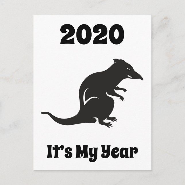 Carte Postale 2020 Mon année du rat (Devant)