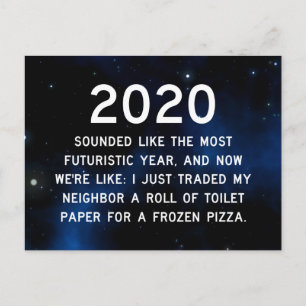 Carte Postale 2020 Sonnait si futuriste, jusqu'à ...