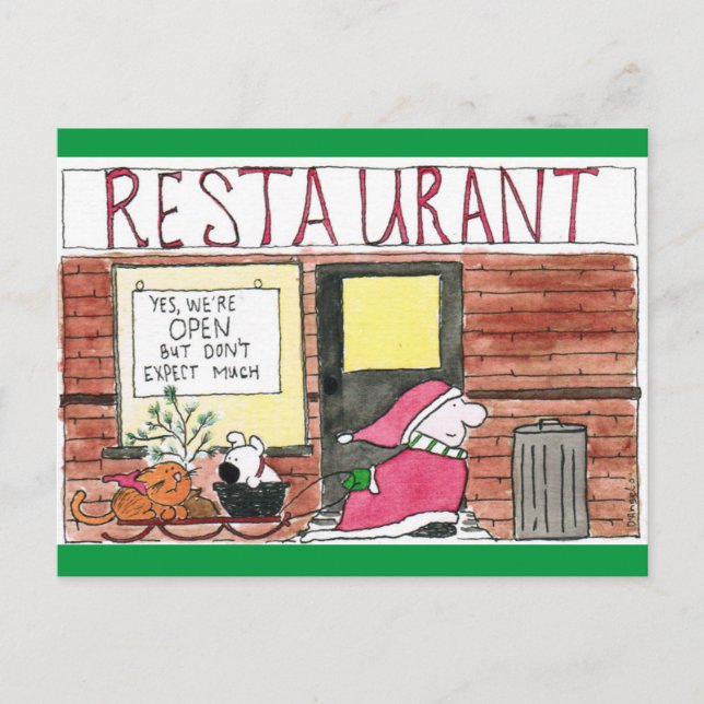 Carte Postale 2020 ziggy santa dans la ville (Devant)