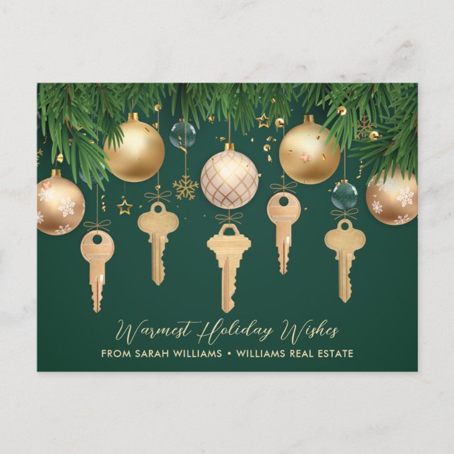 Carte postale 2022 Golden Keys Real Estate Holiday (Devant)