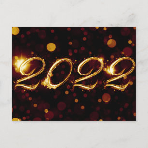 Carte postale 2022 (lumières de bokeh)