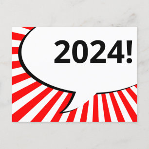 Carte postale 2024 de la bulle comique